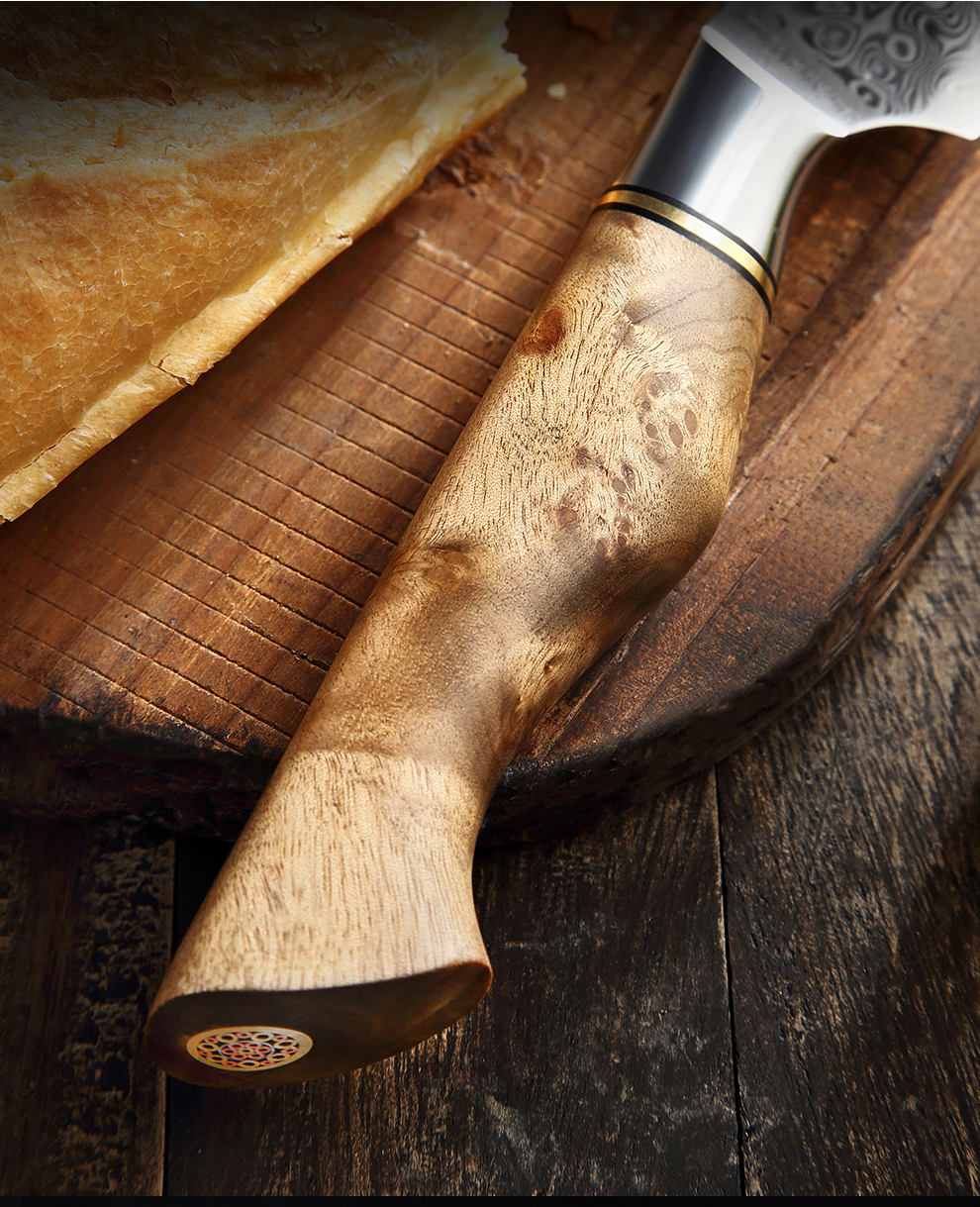 Brotmesser Holzgriff aus Bergahorn